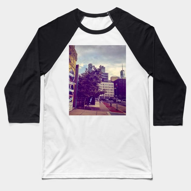 SoHo, Manhattan, NYC Baseball T-Shirt by eleonoraingrid